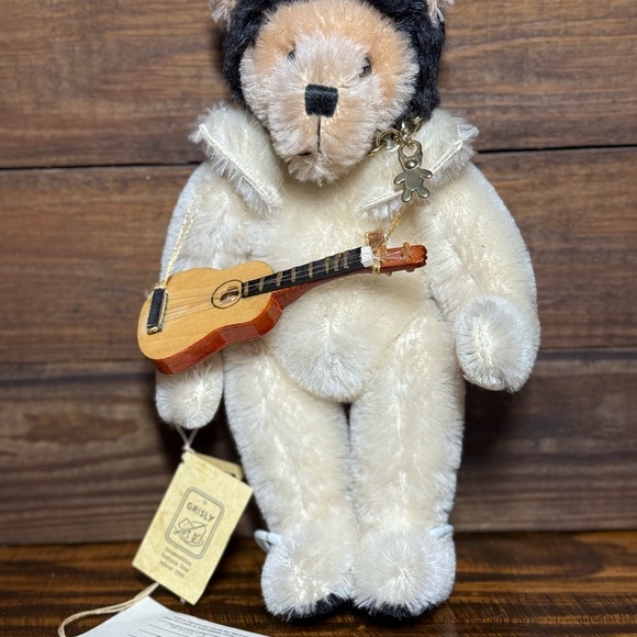 Vintage Limited Edition Musical Elvis themed Teddy Bear by Grisly - Picture 1 of 12